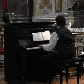 Egidio Eronico violoncellista, Maria Grazia Caltagirone soprano Chiesa S. Saverio Palermo